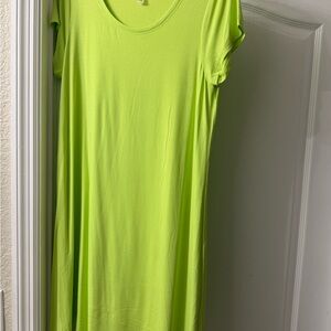 Cupio Lime Green Midi Dress